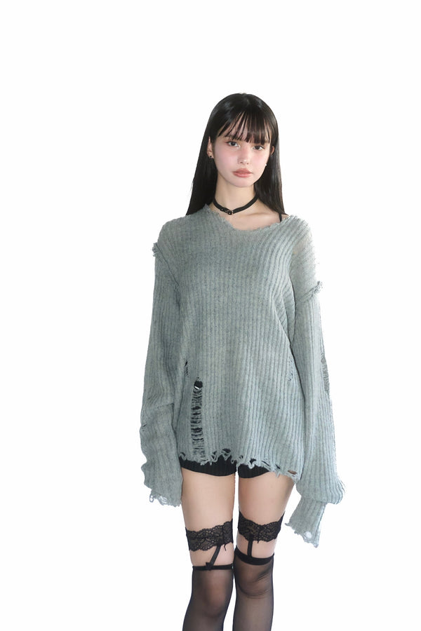 Damaged Knit Sweater